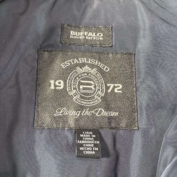 Buffalo by David Bitton Nylon Quilted Utility Jacket in Navy Blue, Large - Picture 7 of 13